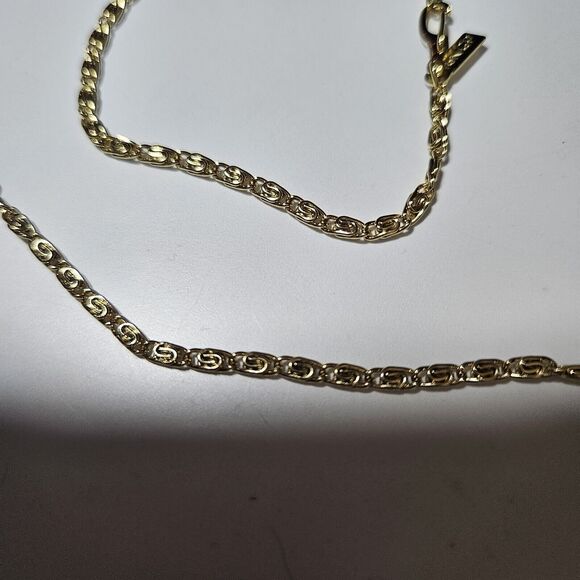 **Final Sale** 18K Gold Plated Necklace 20" And Bracelet 7.5" Set - Picture 11 of 12